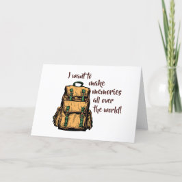 Cartão De Agradecimento Quero fazer memórias