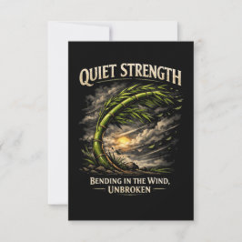 Cartão De Agradecimento Quiet Strength