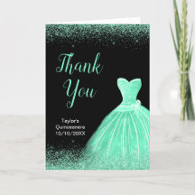 Quinceanera Mint Green Dress Faux Glitter