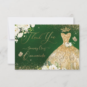 Cartão De Agradecimento Quinceanera Obrigado A Sua Palhaça De Glitter Dou