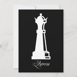 Cartão De Agradecimento Rainha Chess Piece Halloween Costume Chess Lover