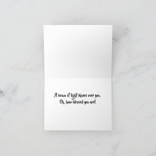 Cartão De Agradecimento Raio de luz da árvore do dinheiro vibrante