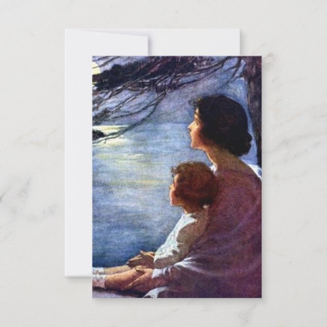 Cartão De Agradecimento “Raios de Lua” por Jessie Willcox Smith (Frente)