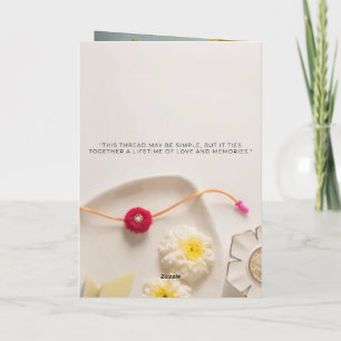Cartão De Agradecimento Raksha Bandhan Card