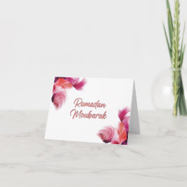 Cartão De Agradecimento Ramadan Mubarak, arte islâmica