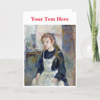 Rapariga jovem com um Apron por Berthe Morisot