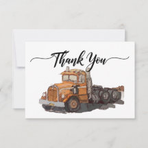 Rapazes Festa de aniversário Orange Semi Truck