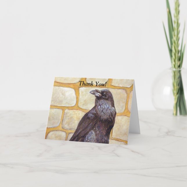 Cartão De Agradecimento Raven (Frente)