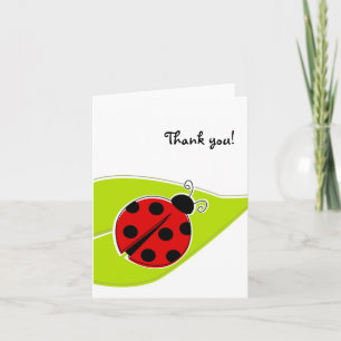 Cartão De Agradecimento Red Ladybug Thank You Cards