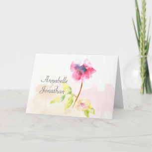 Cartão De Agradecimento Red Poppy Thank You Photo Card