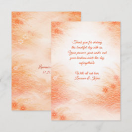 Cartão De Agradecimento Red Seigaiha – Japanese Wedding Collection