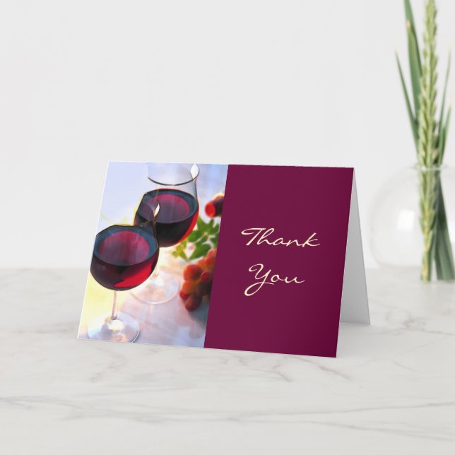 Cartão De Agradecimento Reds em Obrigados à tarde (Frente)