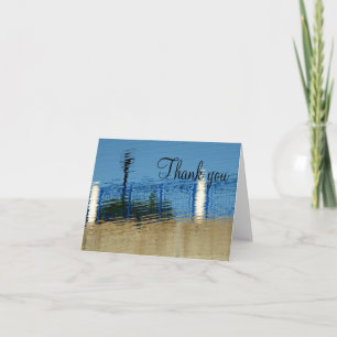 Cartão De Agradecimento Reflexão-abstrato da água