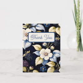 Cartão De Agradecimento Regal Floral Elegance: Chá de panela