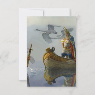 Cartão De Agradecimento “Rei Arthur Pega a Espada” por NC Wyeth