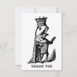 Cartão De Agradecimento Rei peixe 