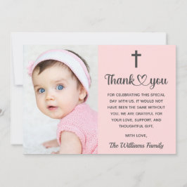 Cartão De Agradecimento Religião Cristã Christening Baptism