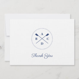 Cartão De Agradecimento Remadas iniciais de remo