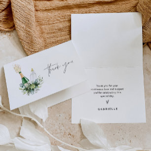 Cartão De Agradecimento Remova o Chá de fraldas de frascos para injetáveis