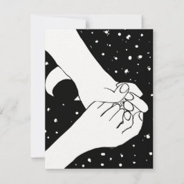 Cartão De Agradecimento Retenção manual de estrelas
