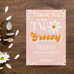 Cartão De Agradecimento Retrair Dois segundos aniversários De Meninas De G<br><div class="desc">Diga obrigado seu estilo com este segundo aniversário de tendências,  obrigado cartas. A formulação modelo é fácil de personalizar e sua família e amigos ficarão entusiasmados quando receberem esse obrigado fabuloso.</div>