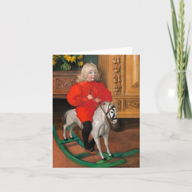 Cartão De Agradecimento Retrato de Casimir Laurin, Murre de Carl Larsson (Frente)