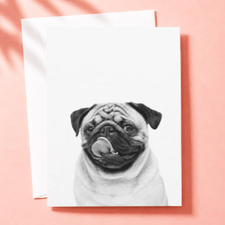 Cartão De Agradecimento Retrato Personalizado de Pet | Foto de Cachorro Ga