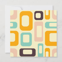 Retro geometric pattern in light beige background