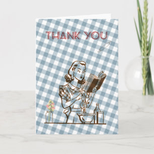 Cartão De Agradecimento Retro themed Thank You card