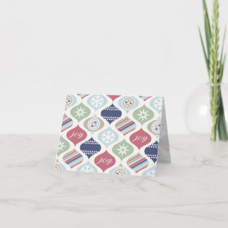 Cartão De Agradecimento Retro Xmas Vintage Luxe Feliz Natal