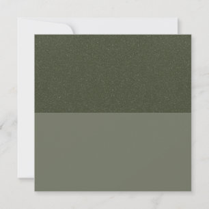 Cartão de Agradecimento Reverso Verde Musgo Horizo