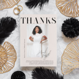 Cartão De Agradecimento Revista Na moda moderna | Graduação