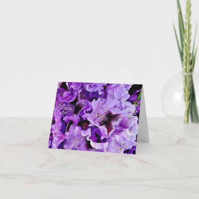 Cartão De Agradecimento Rhododendron alemão (Frente)