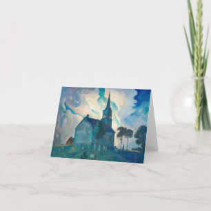 Cartão De Agradecimento Ridge Church por Newell Convers Wyeth