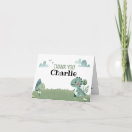 Cartão De Agradecimento Roarsome Dino Birthday –