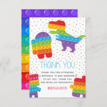 Robô Dinossauro pop It Boy Birthday