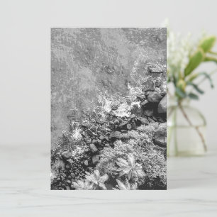 Cartão De Agradecimento Rochas no mar, acima da vista 2