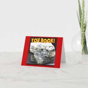 Cartão De Agradecimento Rock Obrigado