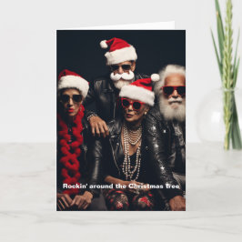 Cartão De Agradecimento Rockin' Joyous Holiday Card