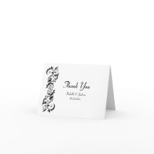 Rolo Floral Preto e Branco Ornamental Casamento