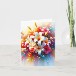 Cartão De Agradecimento Romance Florale, Doux Soupirs du Cœur, carte