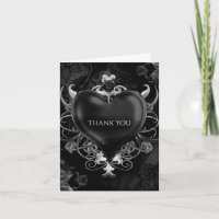 Romance Gótica Negra Coração de Amor Obrigado Casa