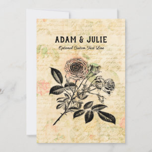 Cartão De Agradecimento Romance Love Weding Anniversário ou Dia de os namo