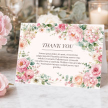 Romântico Beijo Floral & Rosa Obrigado