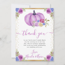 Rompimento de casamento de outono com abóboras flo