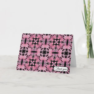 Cartão De Agradecimento Rosa Antigo Floral