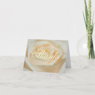 Cartão De Agradecimento Rosa branca