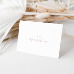 Cartão De Agradecimento Rosa, Dourado, Simples, Partido Bridal, Obrigado<br><div class="desc">Este simples cartões de agradecimentos de ouro de ouro minimalista é perfeito para um casamento moderno. O design simples e elegante apresenta a tipografia de script clássico e de rico em rosa-ouro.</div>