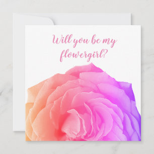 Cartão De Agradecimento Rosa Flor, você será minha placa florérgica?