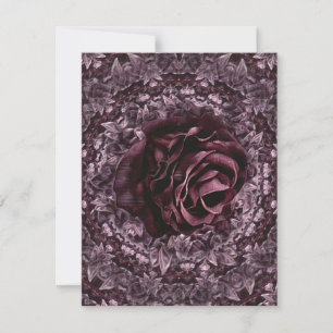 Cartão De Agradecimento Rosa Mandala